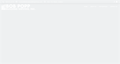 Desktop Screenshot of bobpoppbuildingservices.com